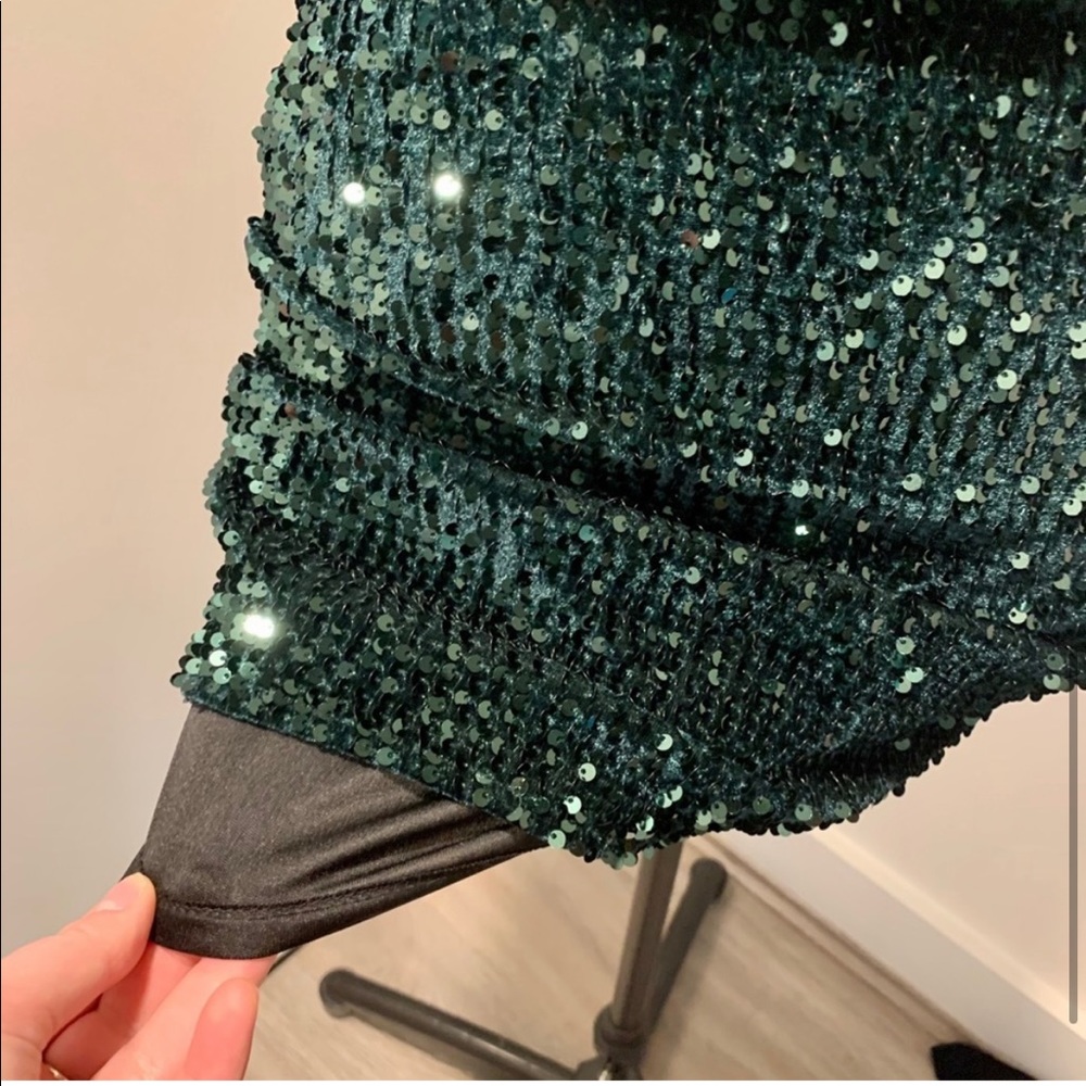 Sequin Green Dress - Picture 3 of 7